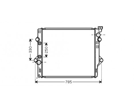 Radiator, engine cooling 53002644 International Radiators