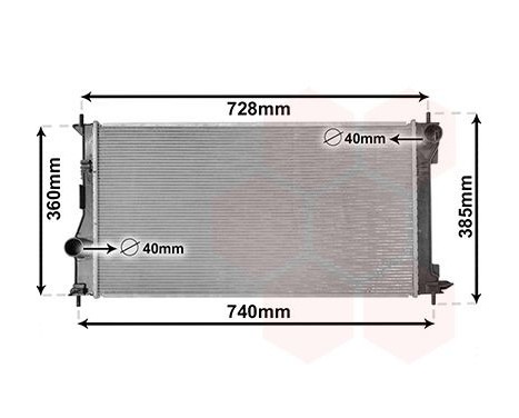 Radiator, engine cooling 53002688 International Radiators