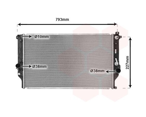 Radiator, engine cooling 53002715 International Radiators
