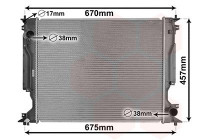 Radiator, engine cooling 53002717 International Radiators