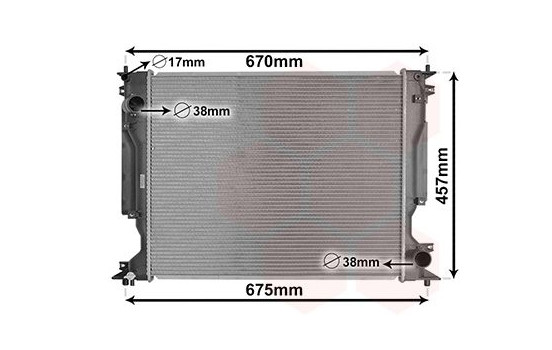 Radiator, engine cooling 53002717 International Radiators