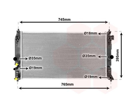 Radiator, engine cooling 53012704 International Radiators