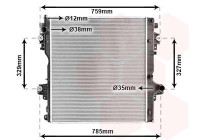 Radiator, engine cooling 53012707 International Radiators