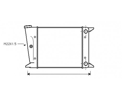 Radiator, engine cooling 58002002 International Radiators