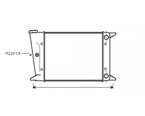 Radiator, engine cooling 58002004 International Radiators