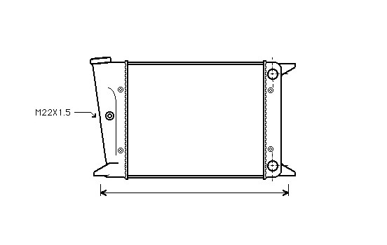 Radiator, engine cooling 58002004 International Radiators