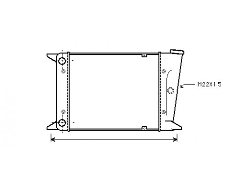 Radiator, engine cooling 58002006 International Radiators