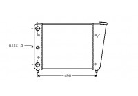 Radiator, engine cooling 58002009 International Radiators