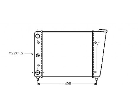 Radiator, engine cooling 58002009 International Radiators