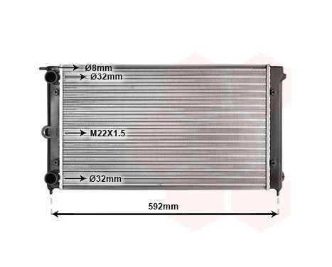 Radiator, engine cooling 58002011 International Radiators, Image 2