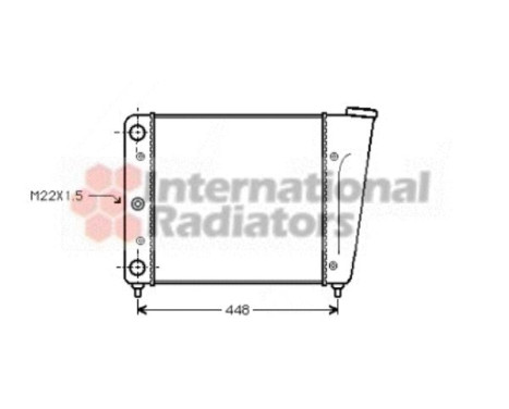 Radiator, engine cooling 58002022 International Radiators, Image 2