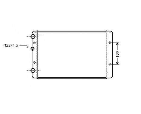 Radiator, engine cooling 58002027 International Radiators