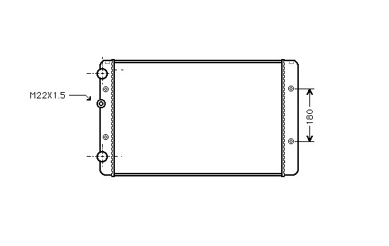 Radiator, engine cooling 58002027 International Radiators