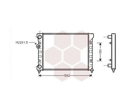 Radiator, engine cooling 58002029 International Radiators, Image 2