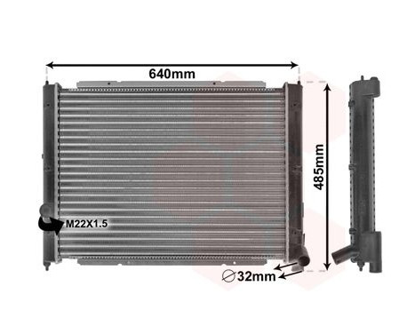 Radiator, engine cooling 58002034 International Radiators, Image 2