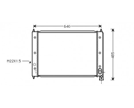 Radiator, engine cooling 58002034 International Radiators