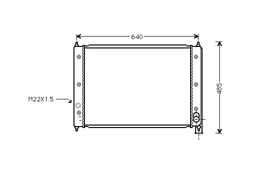 Radiator, engine cooling 58002034 International Radiators