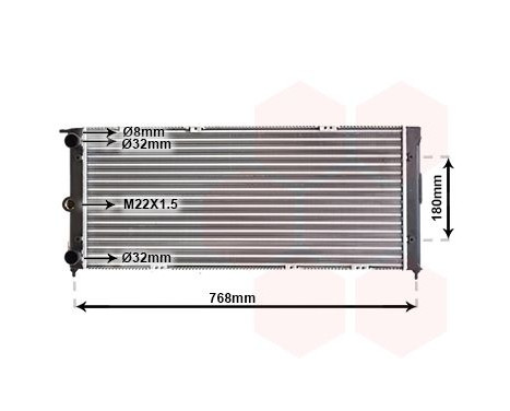 Radiator, engine cooling 58002037 International Radiators, Image 2