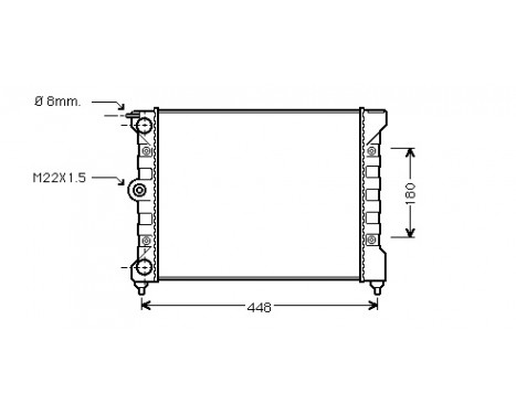 Radiator, engine cooling 58002038 International Radiators