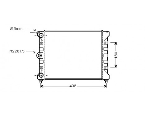 Radiator, engine cooling 58002039 International Radiators, Image 2