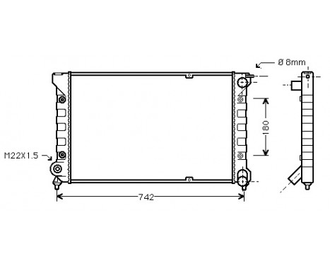 Radiator, engine cooling 58002041 International Radiators, Image 2