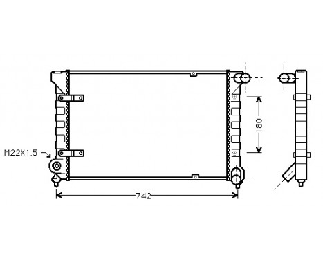 Radiator, engine cooling 58002042 International Radiators