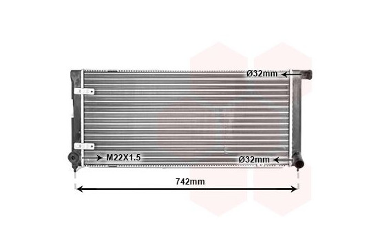 Radiator, engine cooling 58002042 International Radiators, Image 2