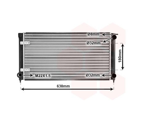 Radiator, engine cooling 58002048 International Radiators, Image 2