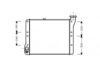 Radiator, engine cooling 58002054 International Radiators