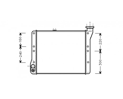 Radiator, engine cooling 58002054 International Radiators