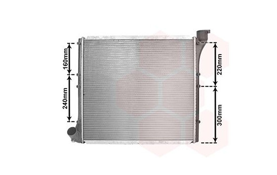 Radiator, engine cooling 58002054 International Radiators, Image 2