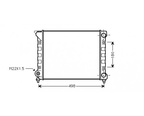 Radiator, engine cooling 58002070 International Radiators