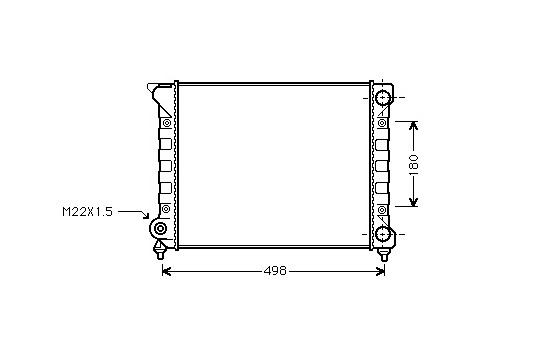 Radiator, engine cooling 58002070 International Radiators