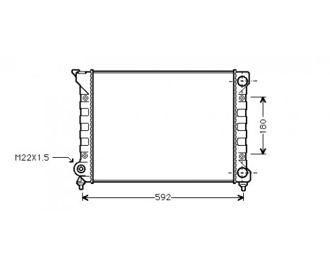 Radiator, engine cooling 58002071 International Radiators
