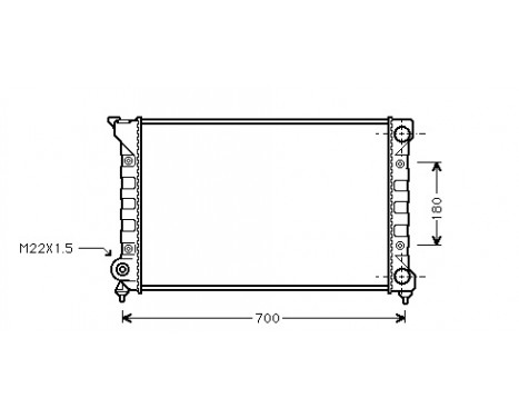 Radiator, engine cooling 58002072 International Radiators