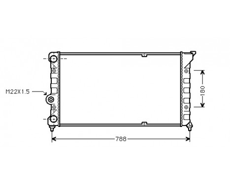 Radiator, engine cooling 58002079 International Radiators