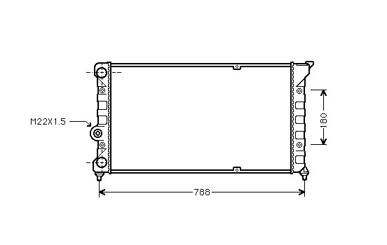 Radiator, engine cooling 58002079 International Radiators
