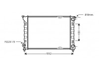 Radiator, engine cooling 58002085 International Radiators