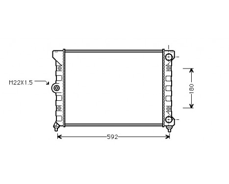 Radiator, engine cooling 58002099 International Radiators, Image 2