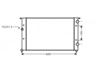 Radiator, engine cooling 58002102 International Radiators