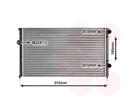 Radiator, engine cooling 58002102 International Radiators, Image 2