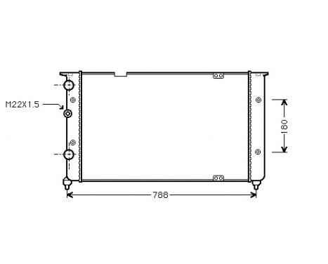 Radiator, engine cooling 58002103 International Radiators