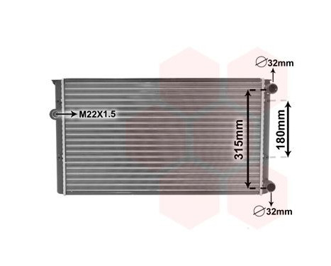 Radiator, engine cooling 58002105 International Radiators, Image 2