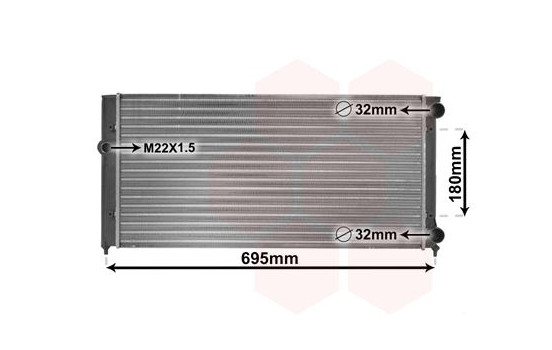 Radiator, engine cooling 58002109 International Radiators, Image 2