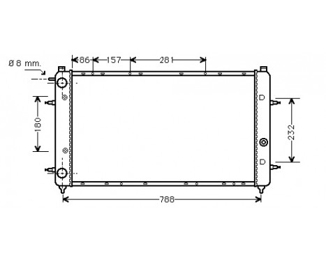 Radiator, engine cooling 58002114 International Radiators