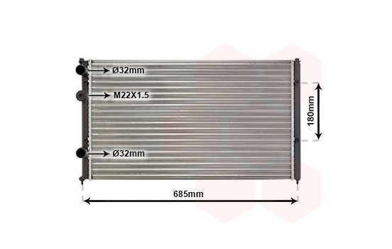 Radiator, engine cooling 58002115 International Radiators, Image 2
