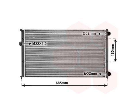Radiator, engine cooling 58002116 International Radiators, Image 2