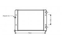 Radiator, engine cooling 58002119 International Radiators