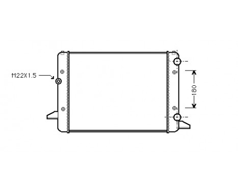 Radiator, engine cooling 58002120 International Radiators