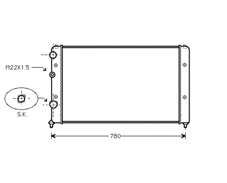 Radiator, engine cooling 58002122 International Radiators